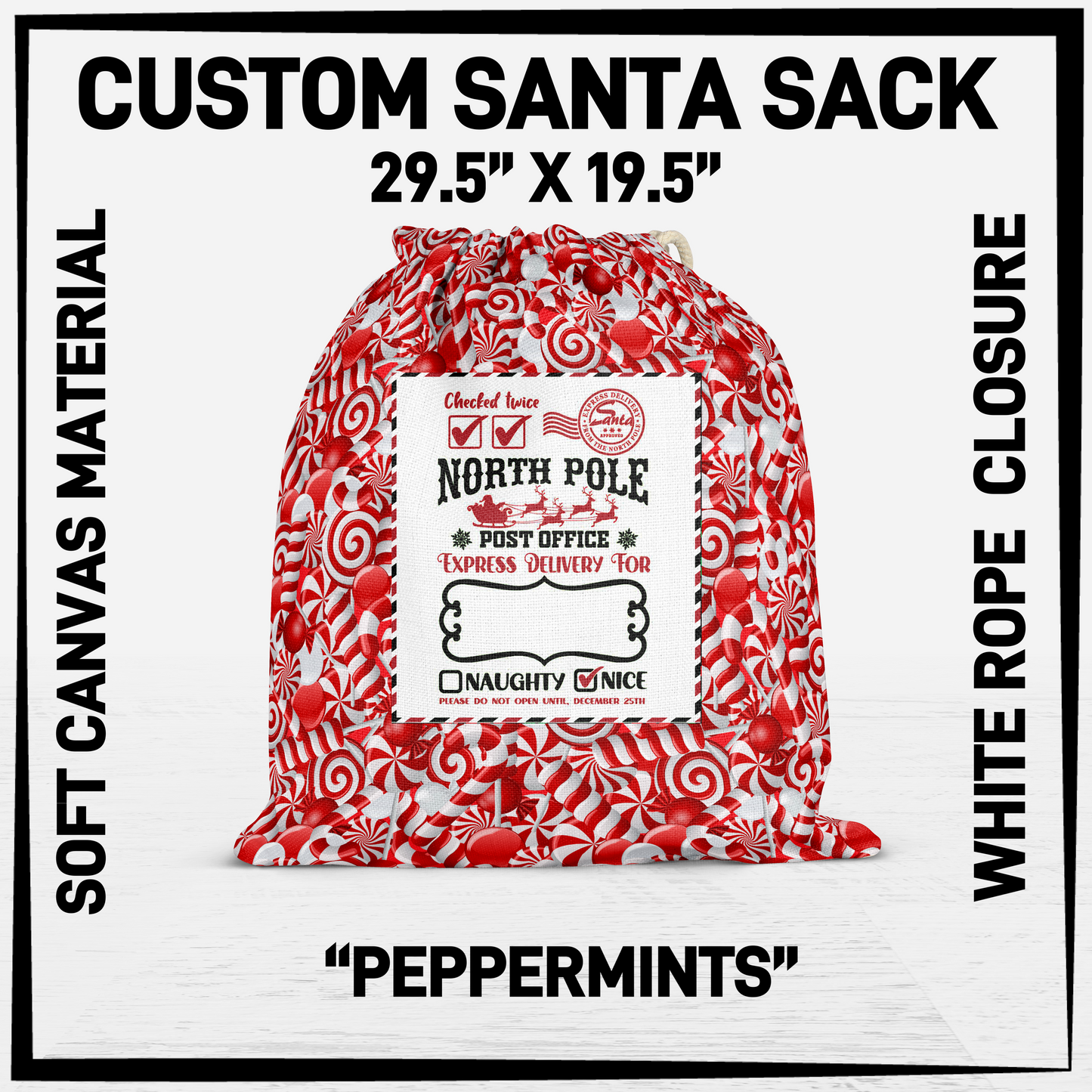 SNCS - Peppermints Santa Sack - Preorder Closing 9/17 ETA: Mid-Dec