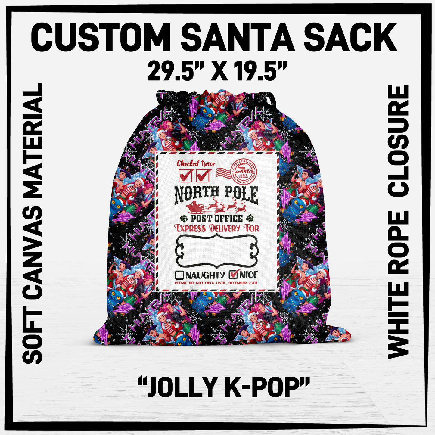 SNCS - Jolly K-Pop Santa Sack - Preorder Closing 9/17 ETA: Mid-Dec