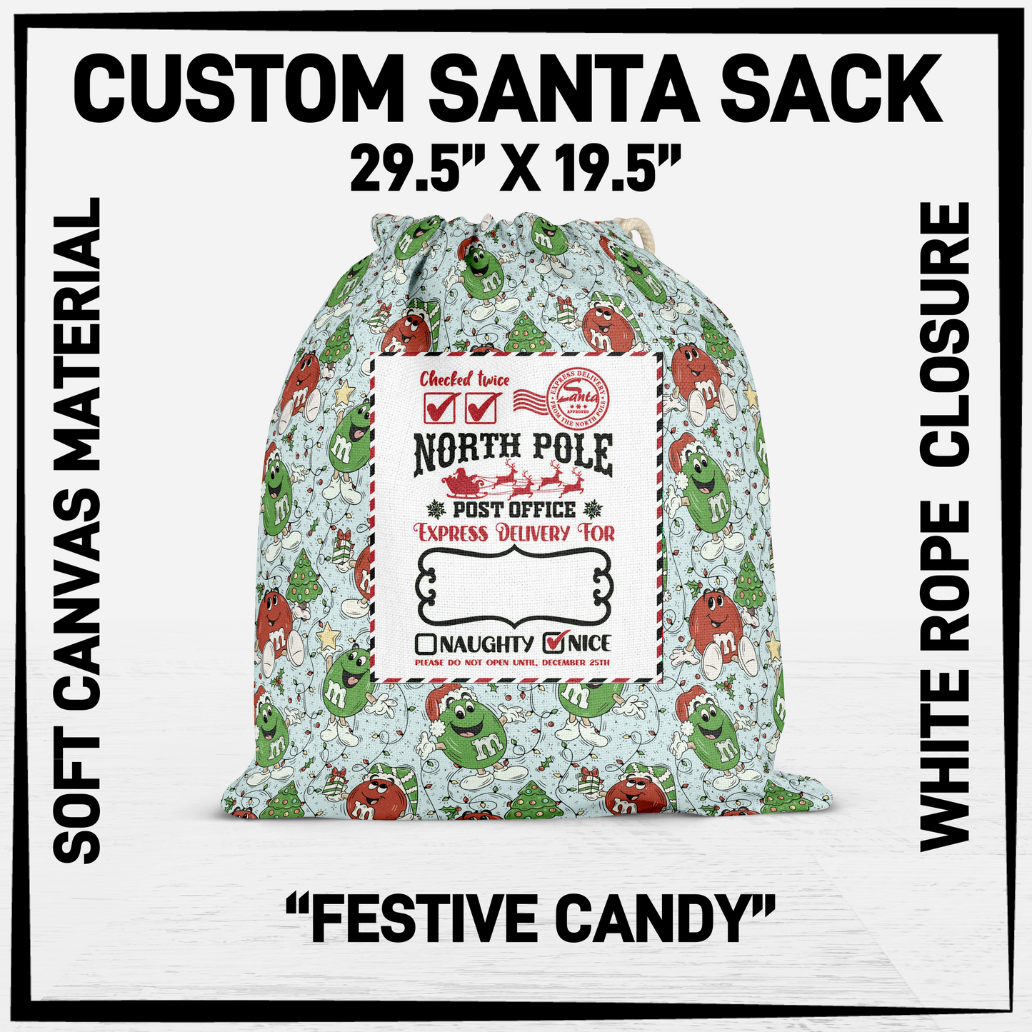 SNCS - Festive Candy Santa Sack - Preorder Closing 9/17 ETA: Mid-Dec