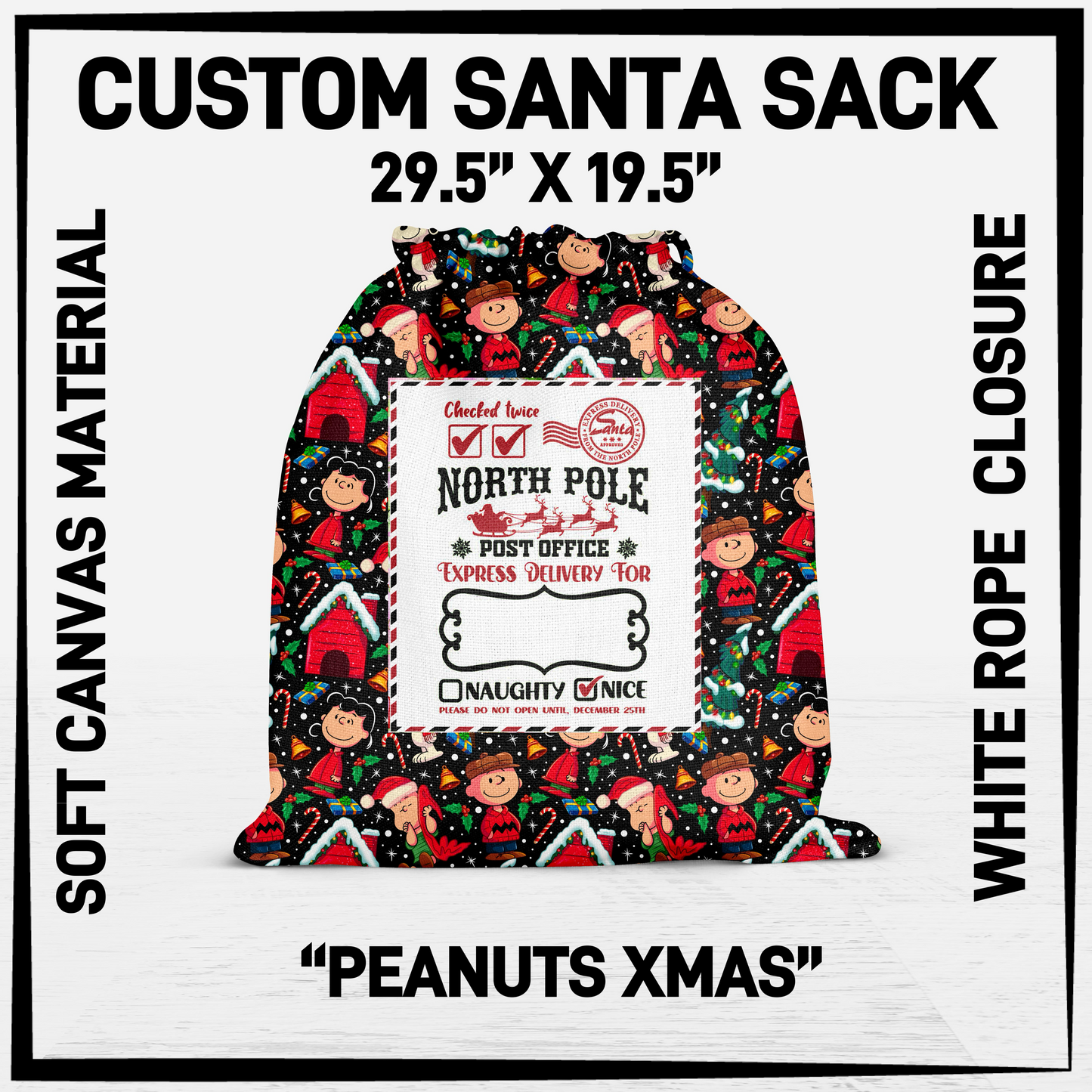 SNCS - Peanuts Xmas Santa Sack - Preorder Closing 9/17 ETA: Mid-Dec