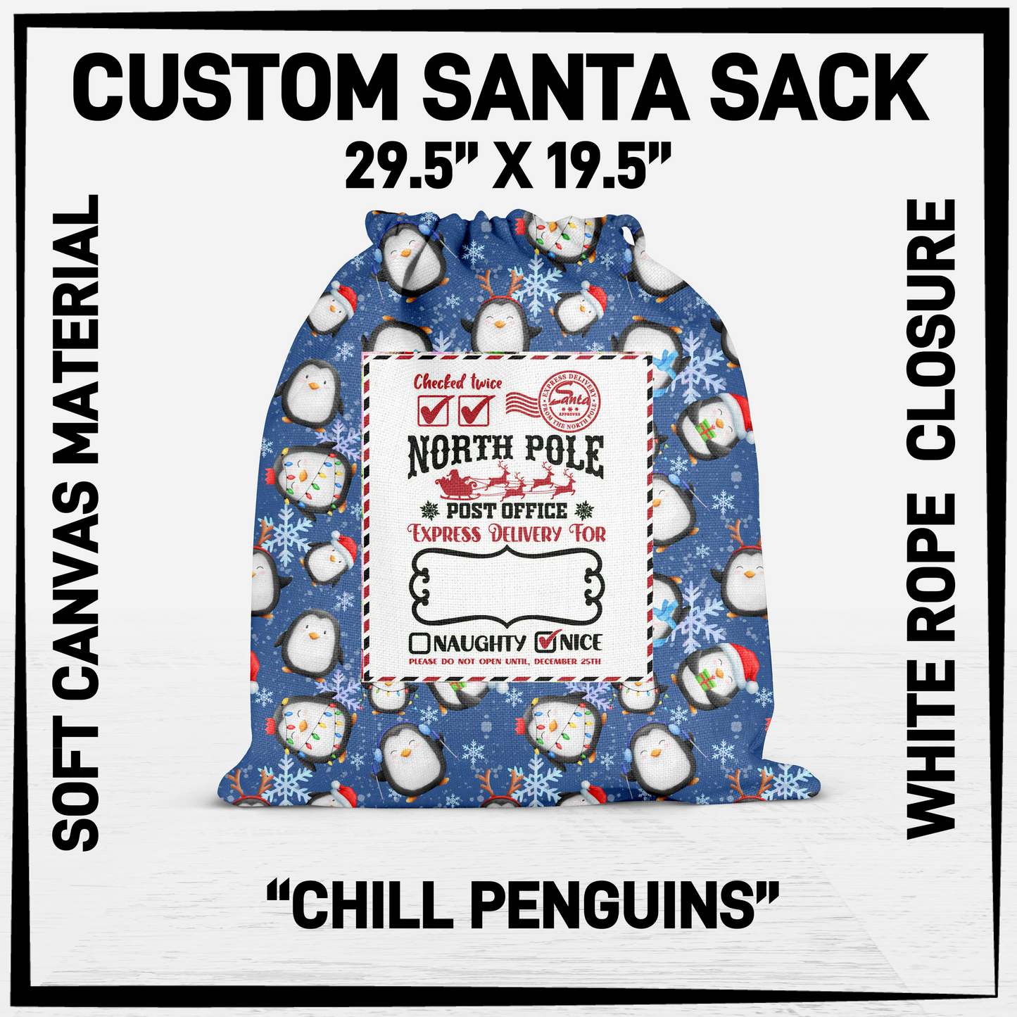 SNCS - Chill Penguins Santa Sack - Preorder Closing 9/17 ETA: Mid-Dec