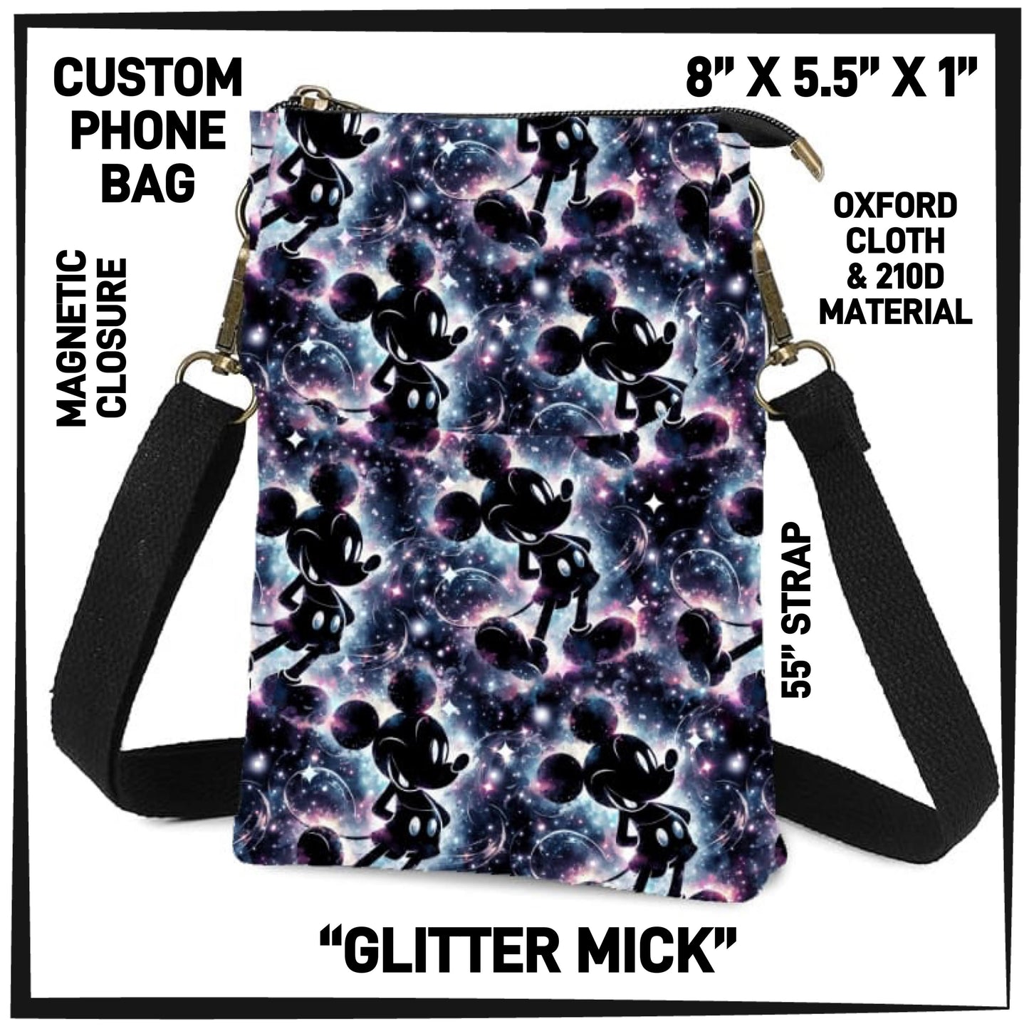 CP3H - Glitter Mick Phone Bag - Preorder ETA: Mid-Oct