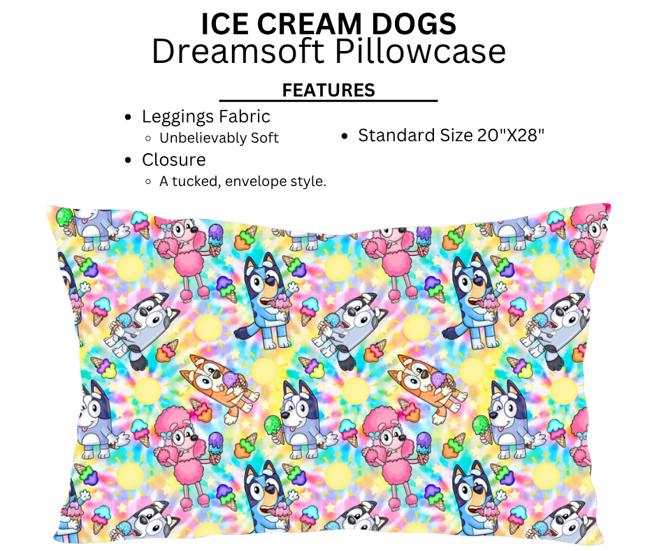 Ice Cream Dogs Dreamsoft Pillowcases