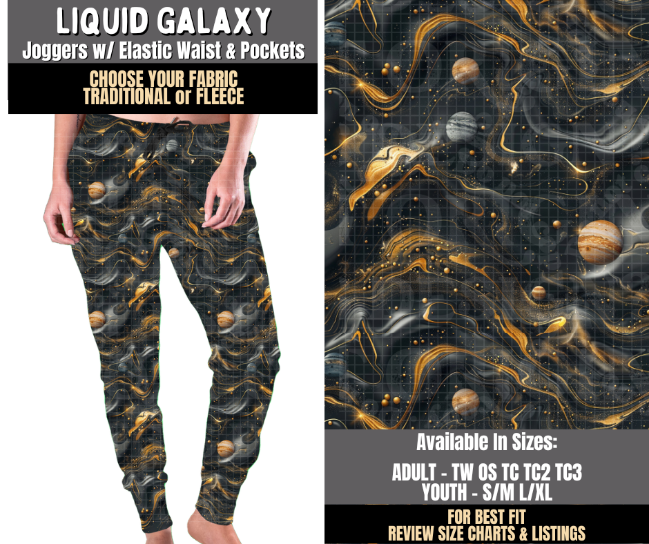 Preorder! Closes 8/3. ETA Nov. Liquid Galaxy Joggers Choose Fleece or Traditional