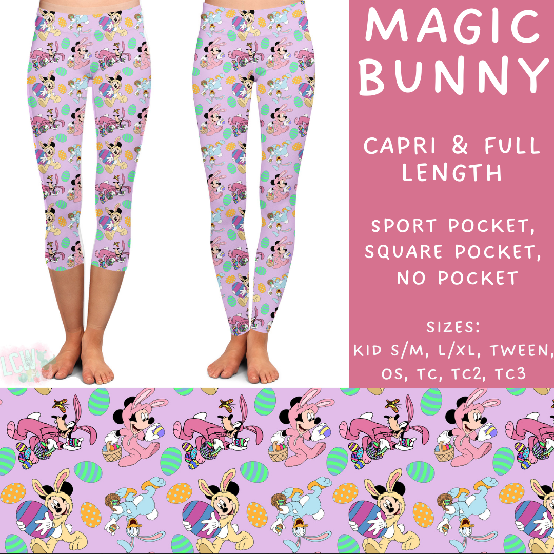 Ready To Ship - Magic Bunny Full Length Leggings - Square OS, TC, TC2