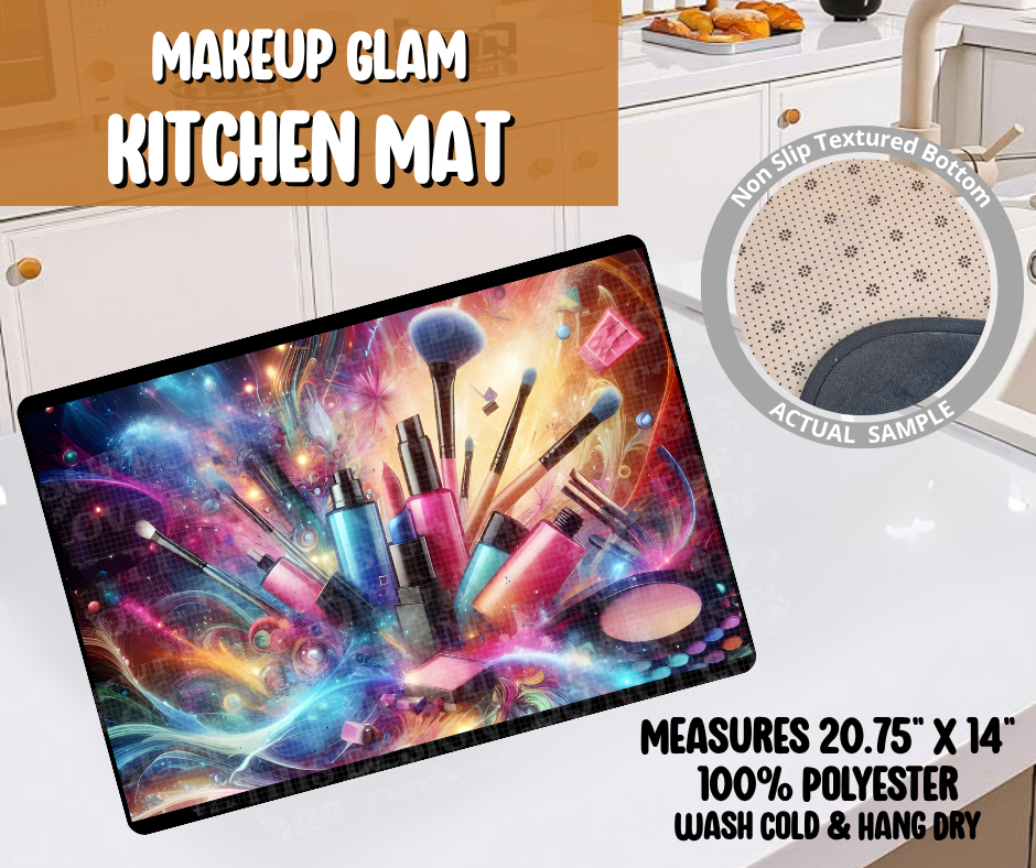 Makeup Glam Kitchen Mat