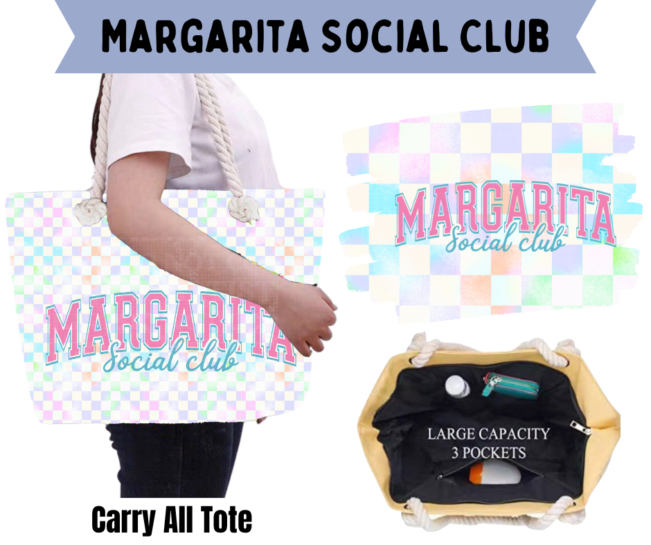 Margarita Social Club Carry All Tote