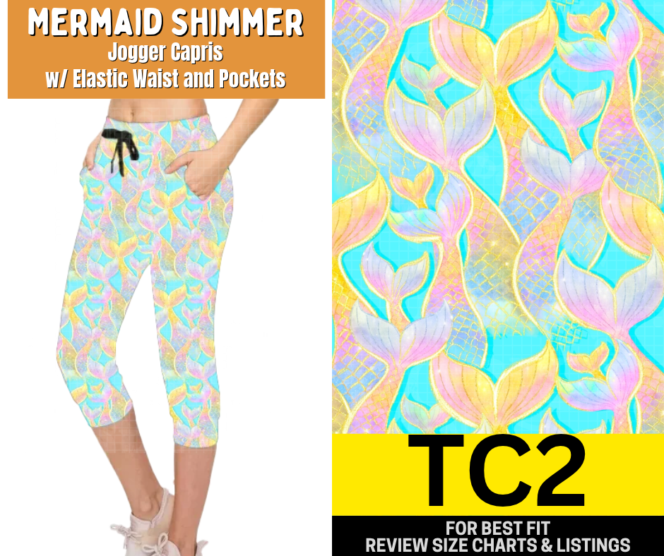Mermaid Shimmer Jogger Capri