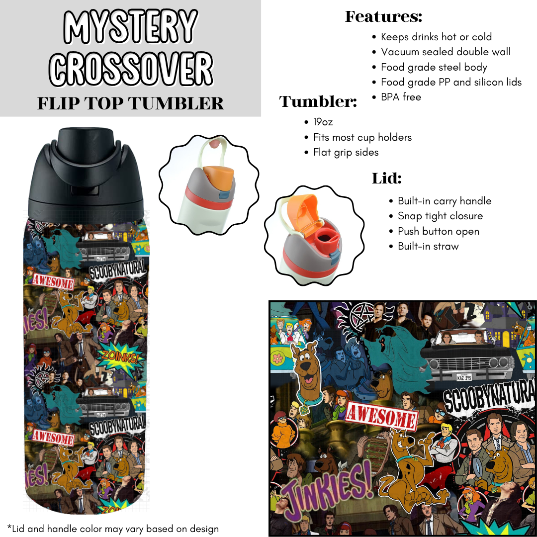 Mystery Crossover Flip Top Tumbler