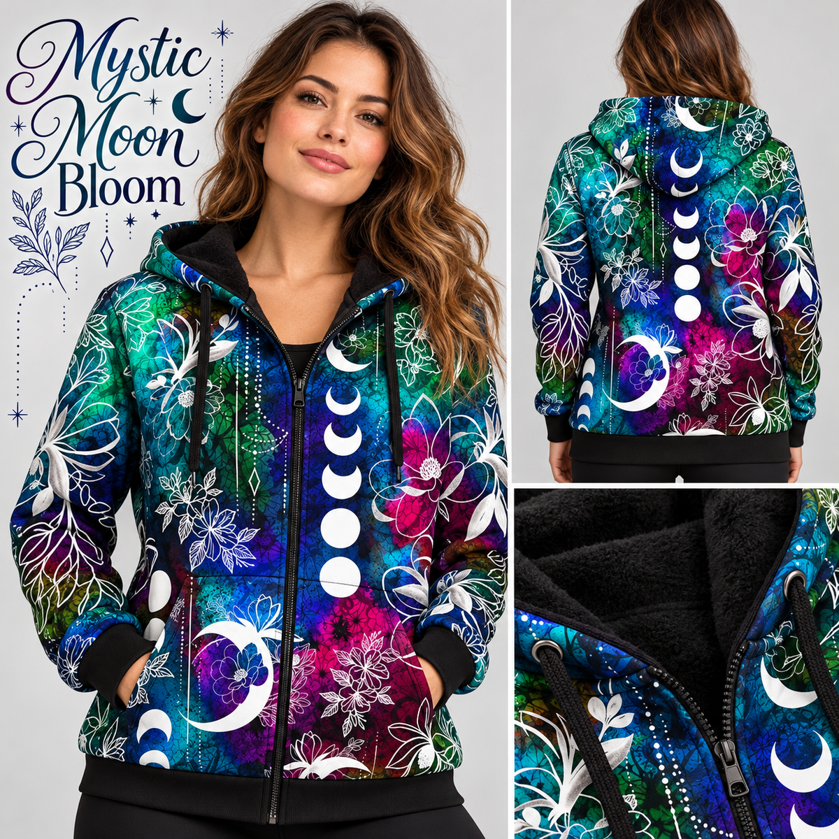 Mystic Moon-FLEECE LINED HOODED JACKET-PREORDER CLOSING 11/9