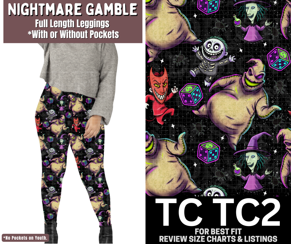 Nightmare Gamble Full Length Leggings w/ Pockets