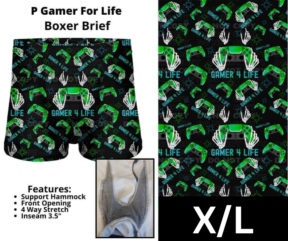 P Gamer For Life Boxer Briefs