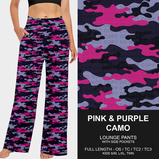 B251 - Preorder Pink and Purple Camo Lounge Pants (Closes 9/14. ETA mid Nov.)