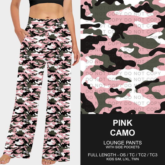 B251 - Preorder Pink Camo Lounge Pants (Closes 9/14. ETA mid Nov.)