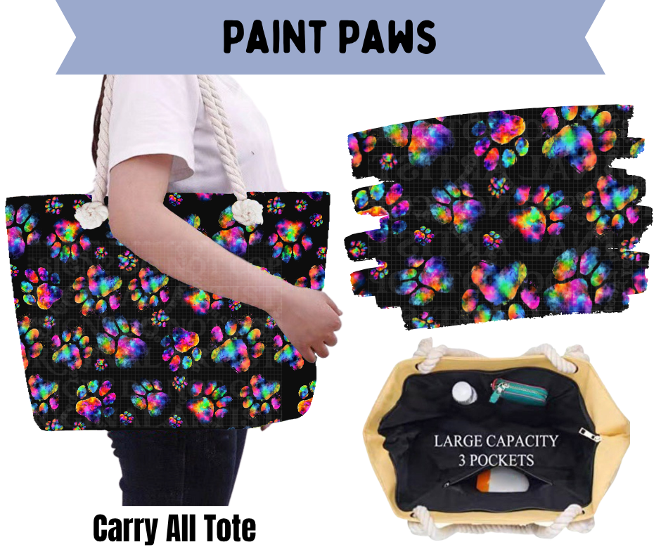 Paint Paws Carry All Tote