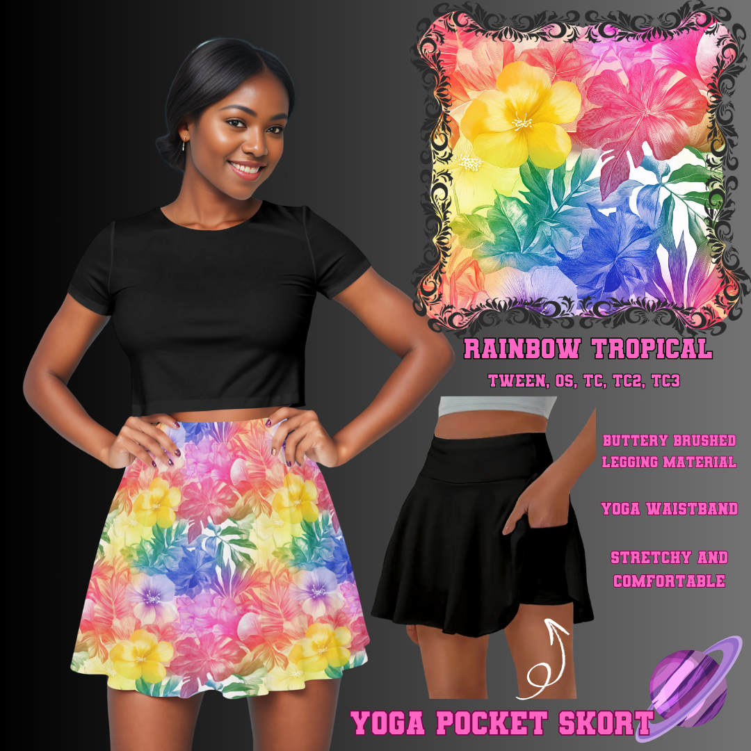 RAINBOW TROPICAL -SKORT 4 PREORDER CLOSING 2/13