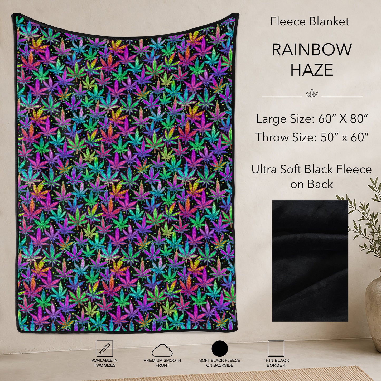 B304 - Pre-Order Rainbow Haze Fleece Blanket (Closes 7/31. ETA: early Oct)