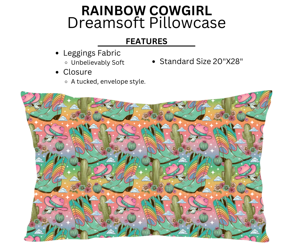 Rainbow Cowgirl Dreamsoft Pillowcase