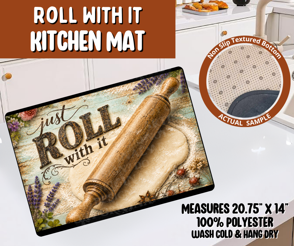 Preorder! Closes 10/19. ETA Jan. Roll With It Kitchen Mat