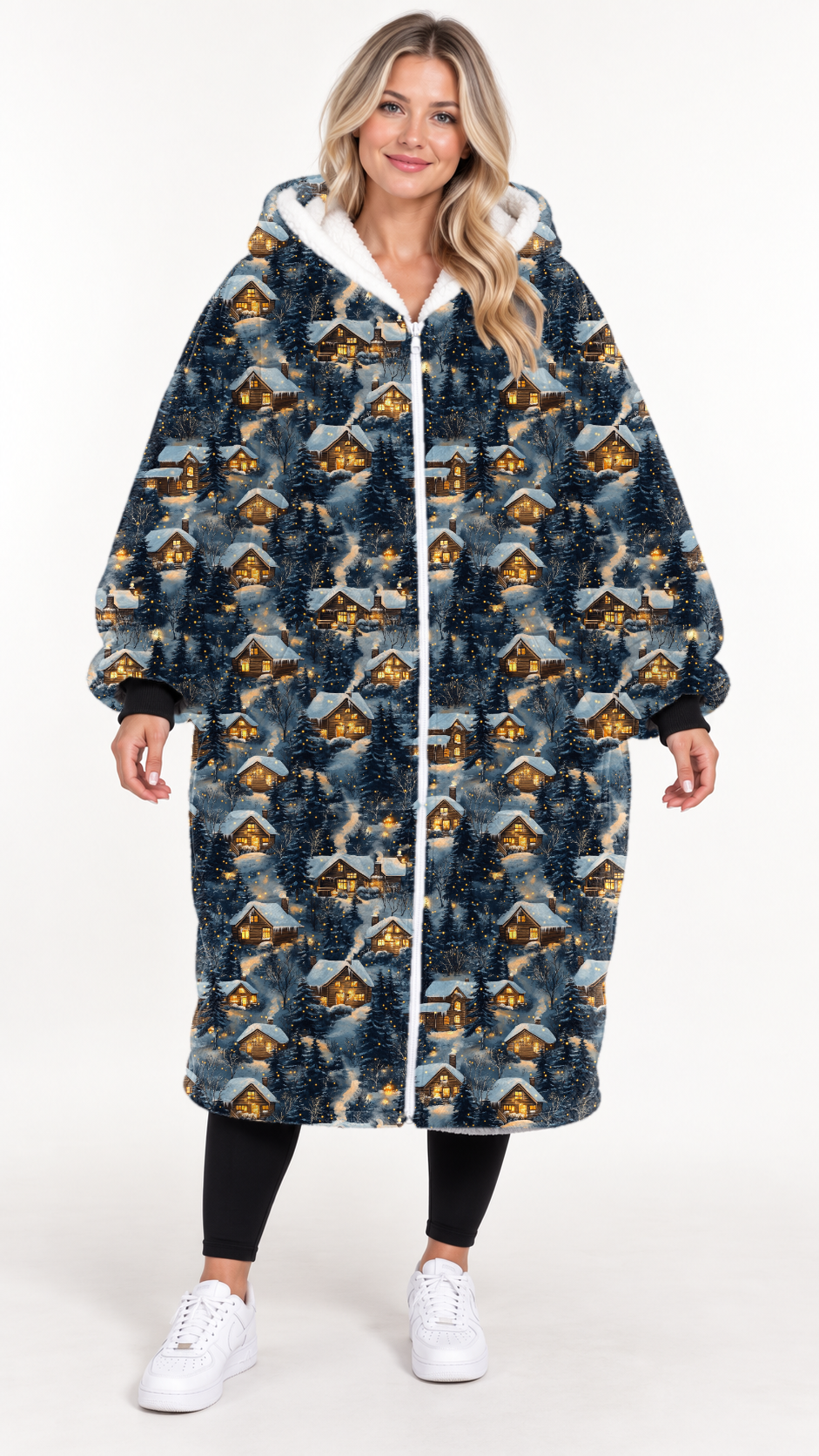 SNOWY TOWN-HOODIE BLANKET PREORDER-CLOSING 9/20
