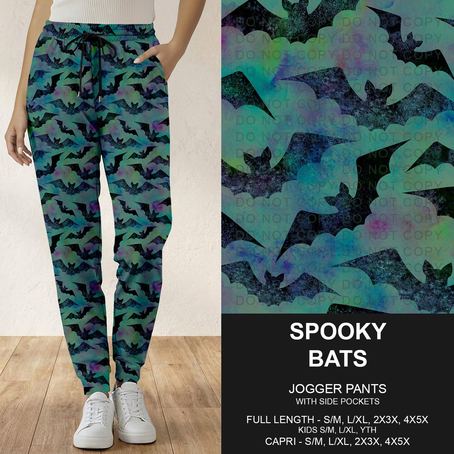 B299 - Preorder Spooky Bats Joggers (Closes 7/12. ETA: mid Sept.)