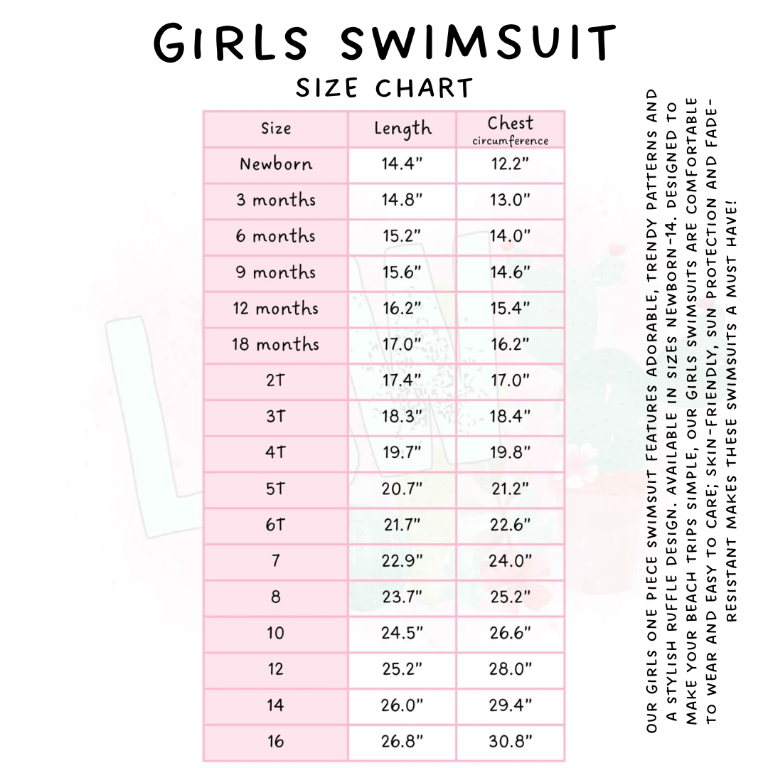 Ready to Ship - Lemon Love Girls Swimsuit - 10