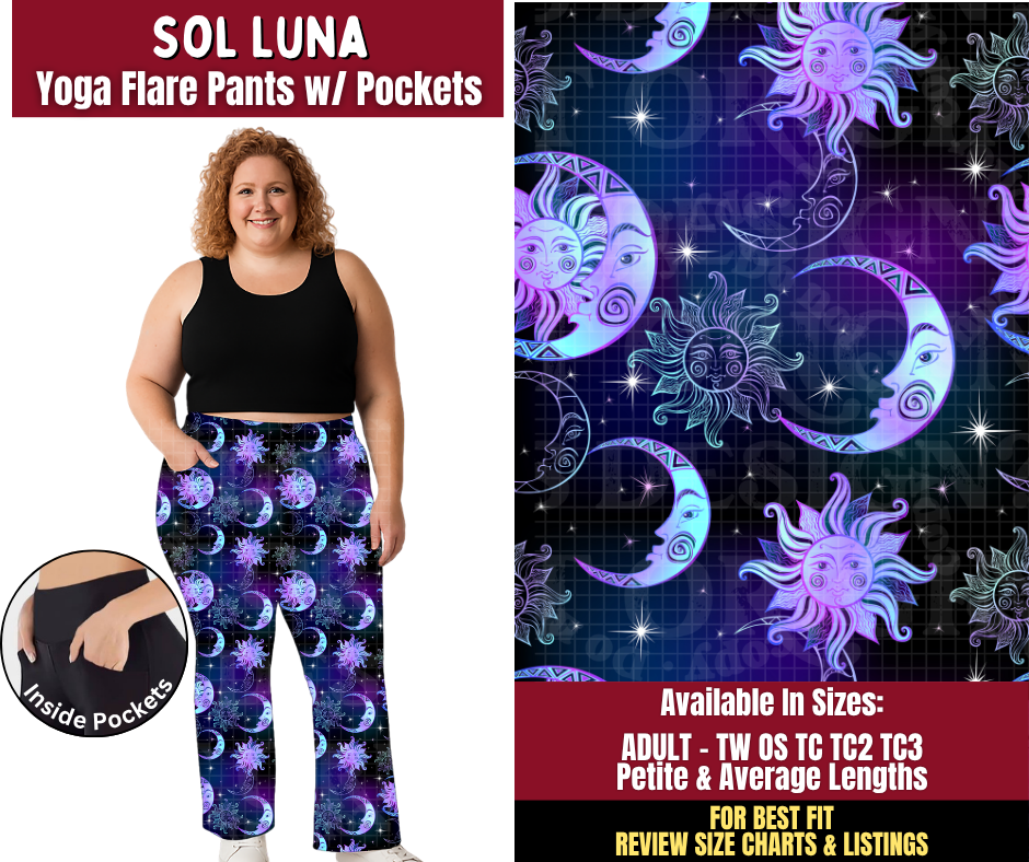 Preorder! Closes 8/24. ETA Nov. Sol Luna Yoga Flare Pants