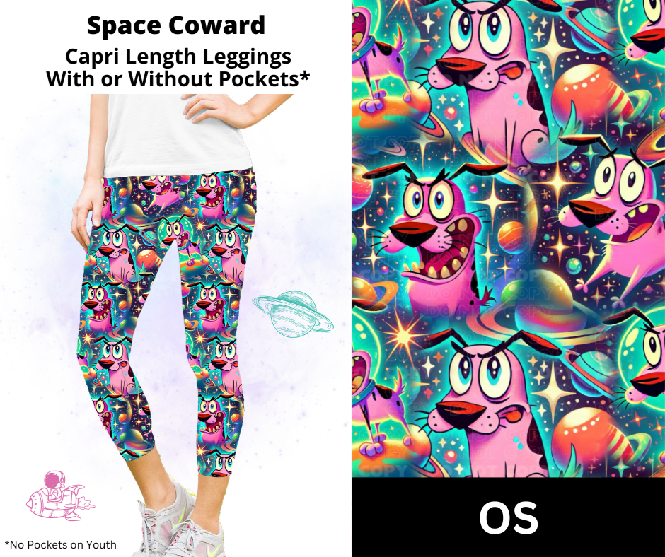 Space Coward Capri Length Leggings