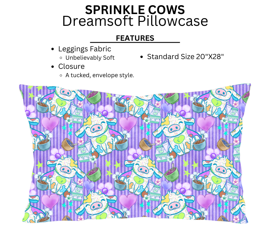Sprinkle Cows Dreamsoft Pillowcase