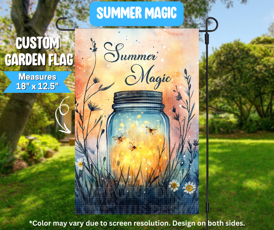 Summer Magic Garden Flag