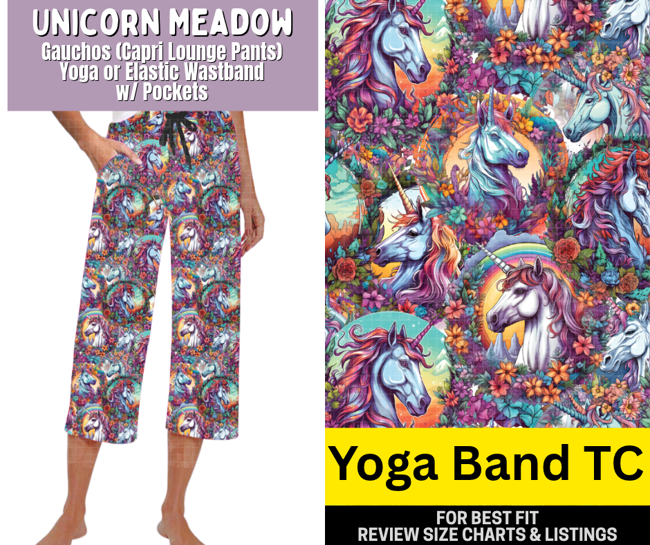 Unicorn Meadow Capri Gauchos