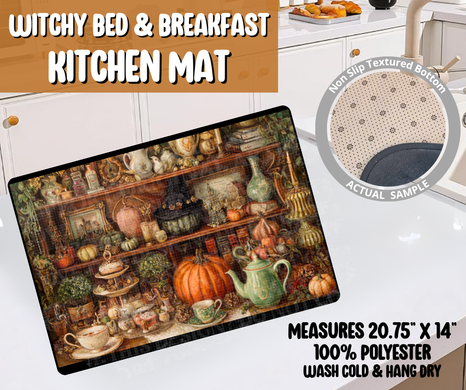 Witchy Bed & Breakfast Kitchen Mat