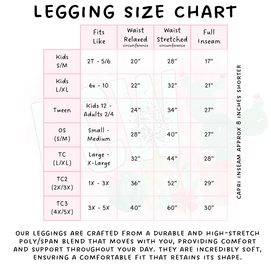 Ready To Ship - Easter Land Full Length Leggings - Sport Pocket TC2