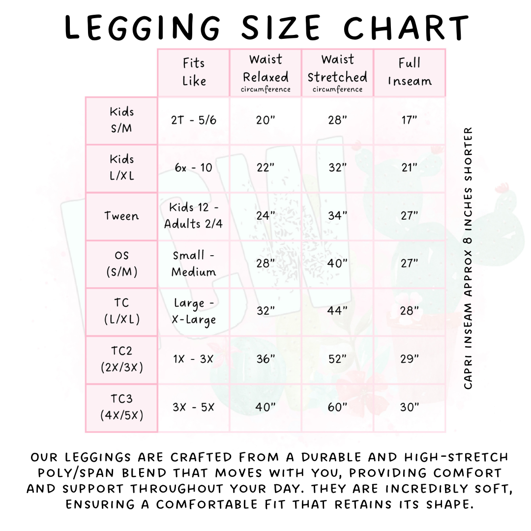 Ready to Ship - Fall Pumpkin Full Length Leggings - Square Pocket TC2