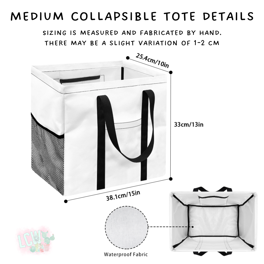 Ready To Ship - Cincinnati Bow Collapsible Tote