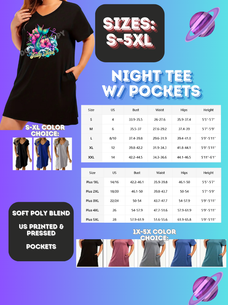 BEAUTY - SLEEP SHIRT - PREORDER CLOSING 4/15