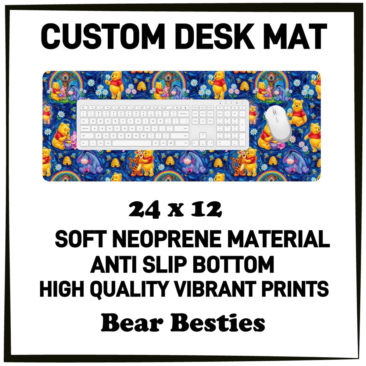 5DSK - Bear Besties Desk Mat - Preorder Due 10/21 ETA: Mid-Dec