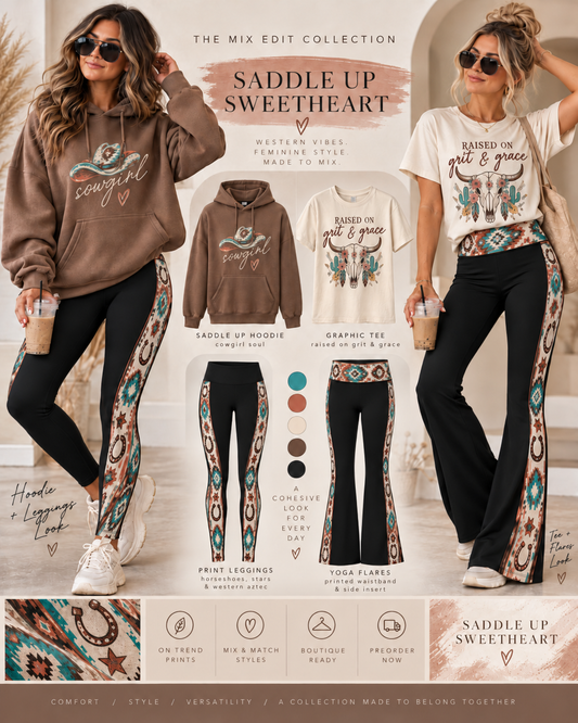 SADDLE UP SWEETHEART-LEGGINGS-MIX EDIT PREORDER CLOSING 10/30