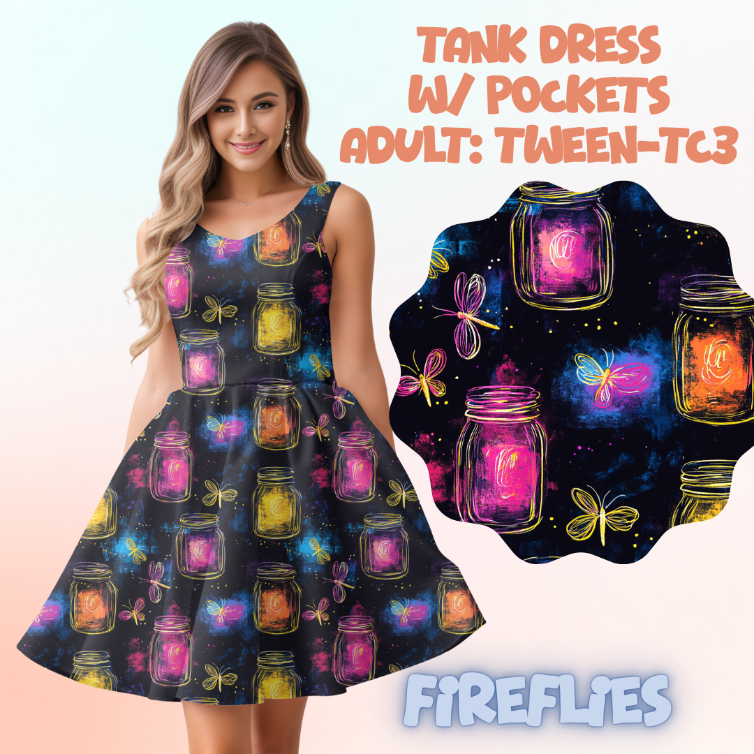 FIREFLIES - ADULT TANK DRESS PREORDER CLOSES 5/15