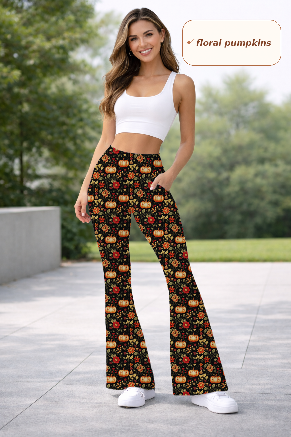 FLORAL PUMPKINS-YOGA FLARE PREORDER- CLOSING 9/14