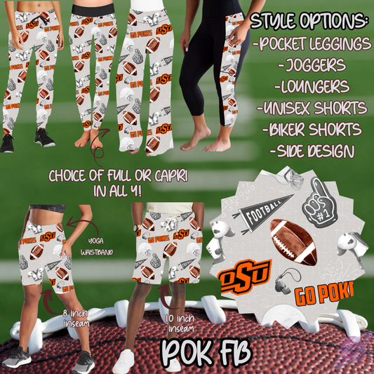 GAME DAY-POK FB-6 STYLE BOTTOMS-PREORDER CLOSING 9/8