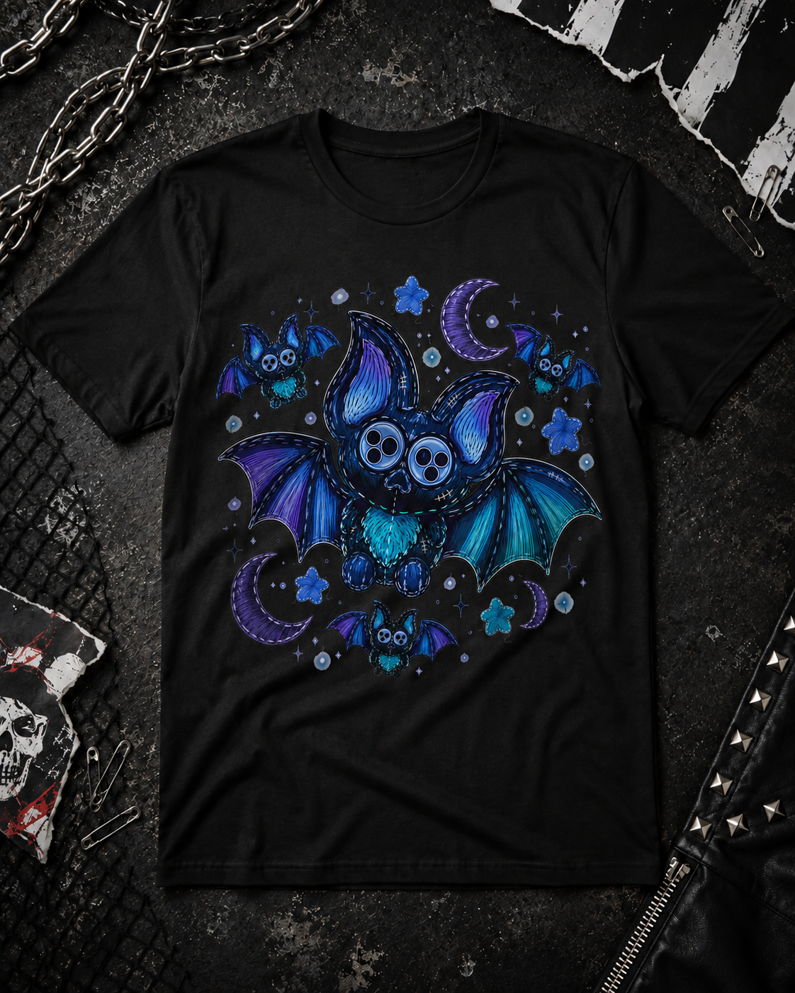 BUTTON BAT TEE