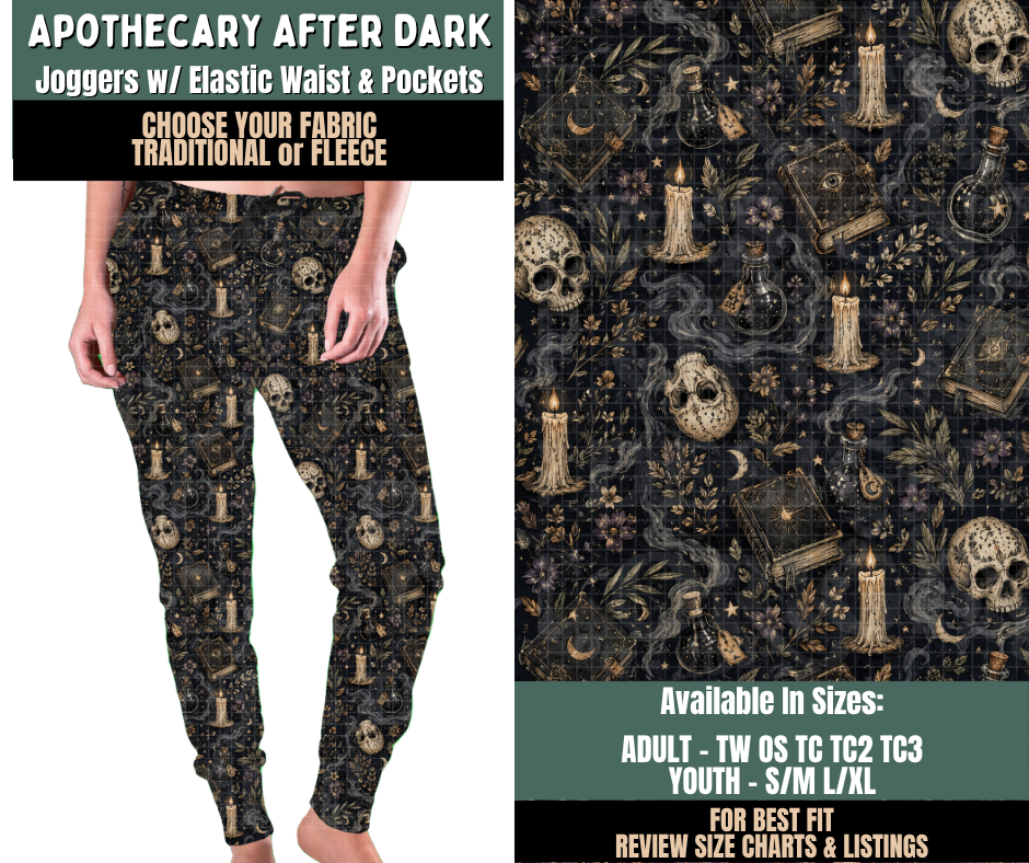 Preorder! Closes 9/17. ETA Dec. Apothecary After Dark Joggers Choose Fleece or Traditional
