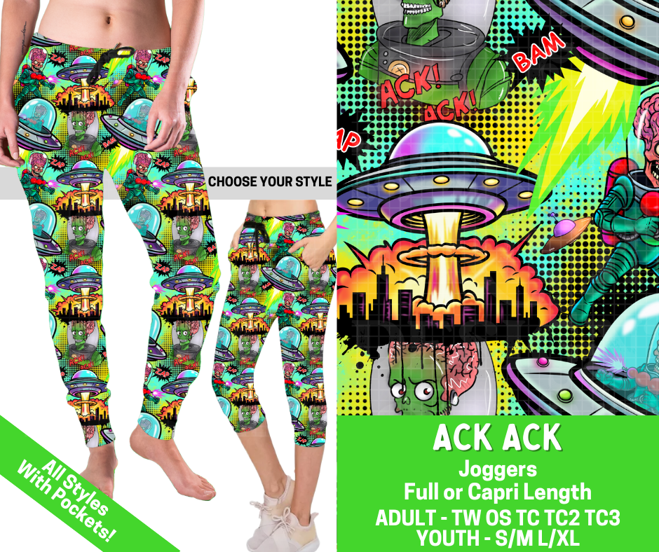 Preorder! Closes 2/25. ETA May. Ack Ack Combo Jogger Lengths