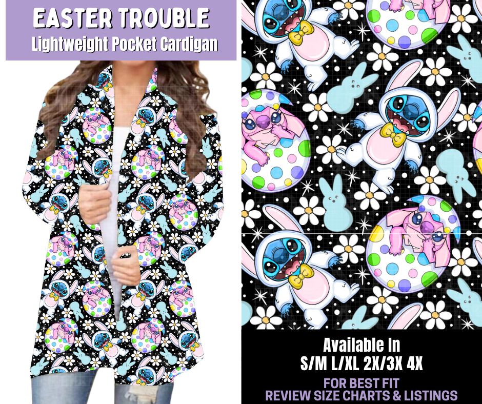 Preorder! Closes 1/22. ETA April. Easter Trouble Pocket Cardigan