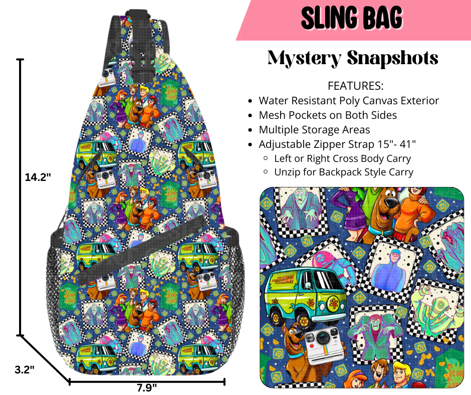Preorder! Closes 9/17. ETA Dec. Mystery Snapshots Sling Bag