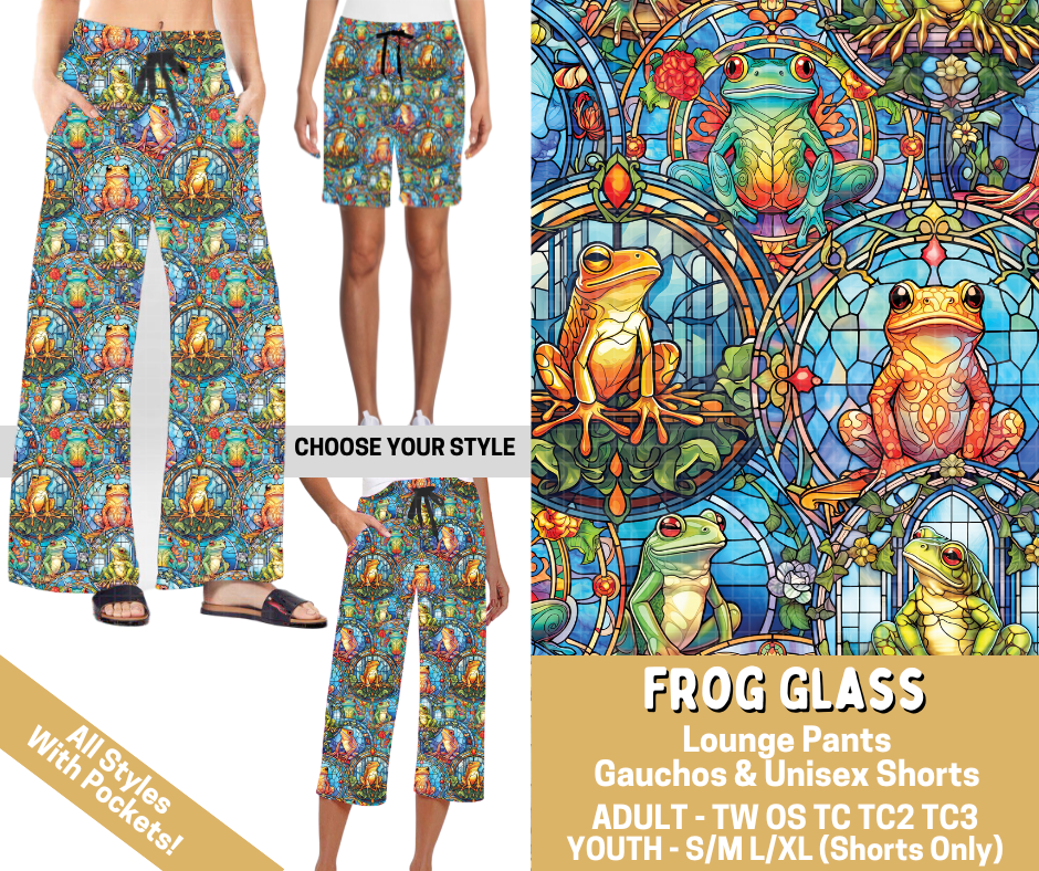 Preorder! Closes 2/26. ETA May. Frog Glass Combo Lounge Lengths