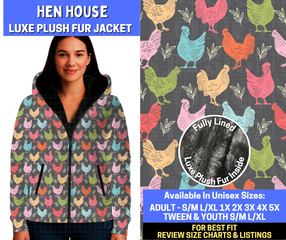 Preorder! Closes 10/29. ETA Jan. Hen House Luxe Fur Jacket