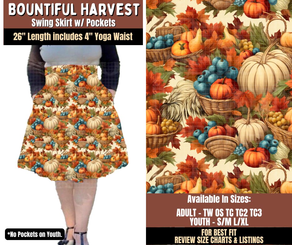 Preorder! Closes 7/27. ETA Oct. Bountiful Harvest Swing Skirt