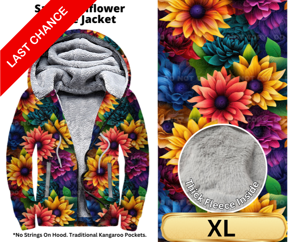 Sassy Sunflower Fleece Jackets